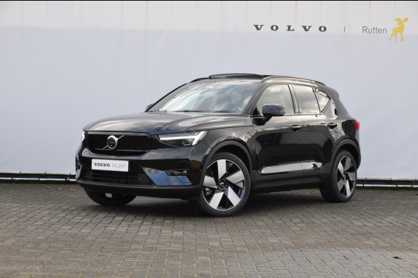 Volvo XC40 408PK Twin Motor Ultimate 82 kWh / Pixel LED/ Adaptieve cruise control/ Panoramadak/ Elektrische stoelen met geheugen/ BLIS/ Elektrische achterklep/ Parkeersensoren met 360 Camera/ Stoel en stuurwielverwarming/ Mistlampen/ Luxe bekleding/ 20" Velgen/ Harman kardon audio/ Apple carplay