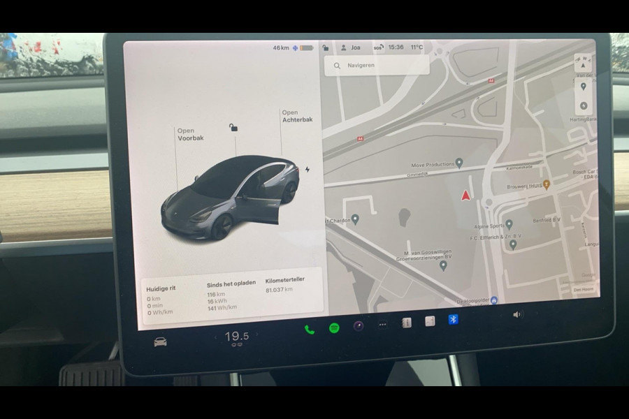 Tesla Model 3 STD RANGE-PLUS 239 PK ACCUTEST 86 %! 1e EIG. LEDER INTERIEUR. SLECHTS 81.000 KM TOT 2 JAAR GARANTIE
