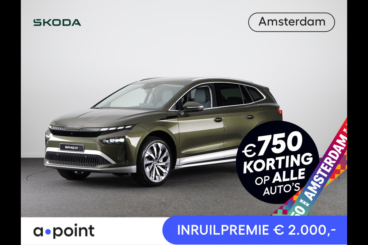 Škoda Enyaq 85 Business Edition 286 pk | Busines Upgrade Pakket ADVANCED | Panoramadak | Lounge interieur | 21 inch lichtmetalen velgen Škoda Enyaq 85 Business Edition 286 pk | Busines Upgrade Pakket ADVANCED | Panoramadak | Lounge interieur | 21 inch lichtmetalen velgen