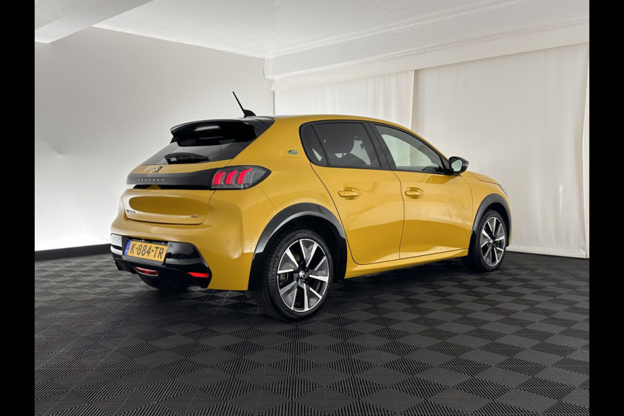 Peugeot e-208 EV GT Pack 50 kWh [ 3-Fase ] (INCL-BTW) *FULL-LED | DIGI-COCKPIT | BLIS | CAMERA | 1/2-LEATHER | HEATED-SEATS | NAVI-FULLMAP | LANE-ASSIST | KEYLESS | DAB | SPORT-SEATS | 17"ALU*