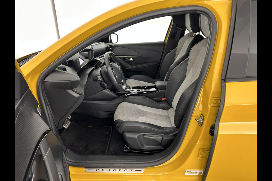Peugeot e-208 EV GT Pack 50 kWh [ 3-Fase ] (INCL-BTW) *FULL-LED | DIGI-COCKPIT | BLIS | CAMERA | 1/2-LEATHER | HEATED-SEATS | NAVI-FULLMAP | LANE-ASSIST | KEYLESS | DAB | SPORT-SEATS | 17"ALU*