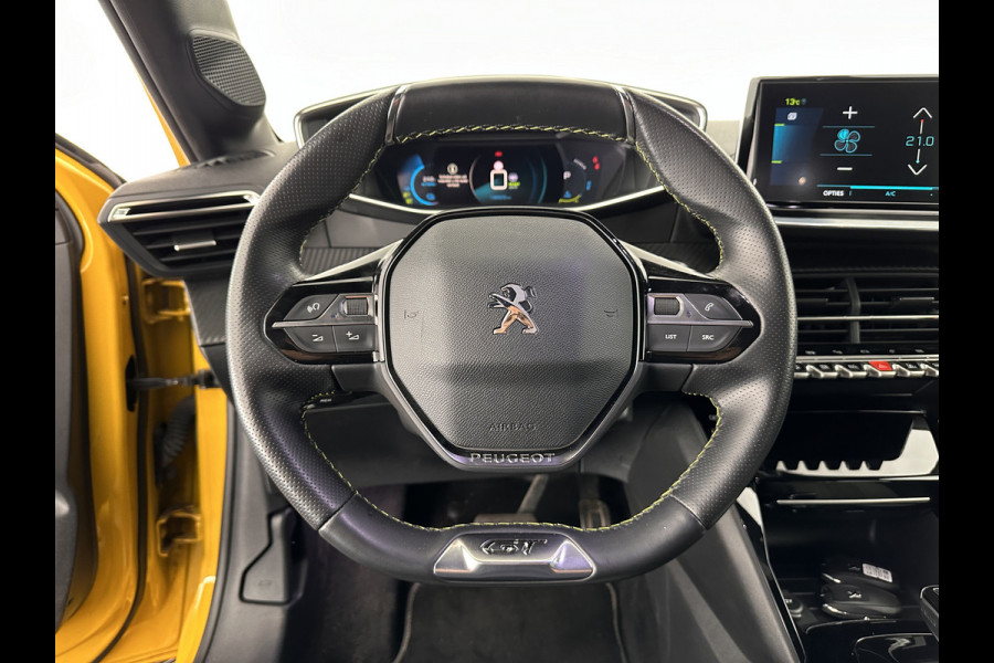 Peugeot e-208 EV GT Pack 50 kWh [ 3-Fase ] (INCL-BTW) *FULL-LED | DIGI-COCKPIT | BLIS | CAMERA | 1/2-LEATHER | HEATED-SEATS | NAVI-FULLMAP | LANE-ASSIST | KEYLESS | DAB | SPORT-SEATS | 17"ALU*
