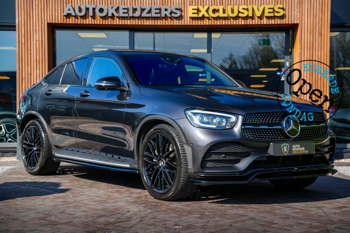 Mercedes-Benz GLC Coupé 400d 4MATIC 63 AMG luchtvering Schuifdak Ambient Burmester Sportstoelen Carbon 360° Camera 20''LM Trekhaak Mercedes-Benz GLC Coupé 400d 4MATIC 63 AMG luchtvering Schuifdak Ambient Burmester Sportstoelen Carbon 360° Camera 20''LM Trekhaak