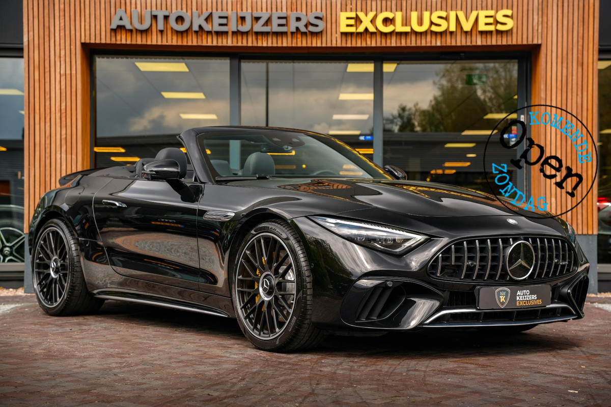 Mercedes-Benz SL-Klasse Roadster AMG 63 4MATIC+ Burmester Leer Spoiler Keyless 360 Camera 21''LM Mercedes-Benz SL-Klasse Roadster AMG 63 4MATIC+ Burmester Leer Spoiler Keyless 360 Camera 21''LM
