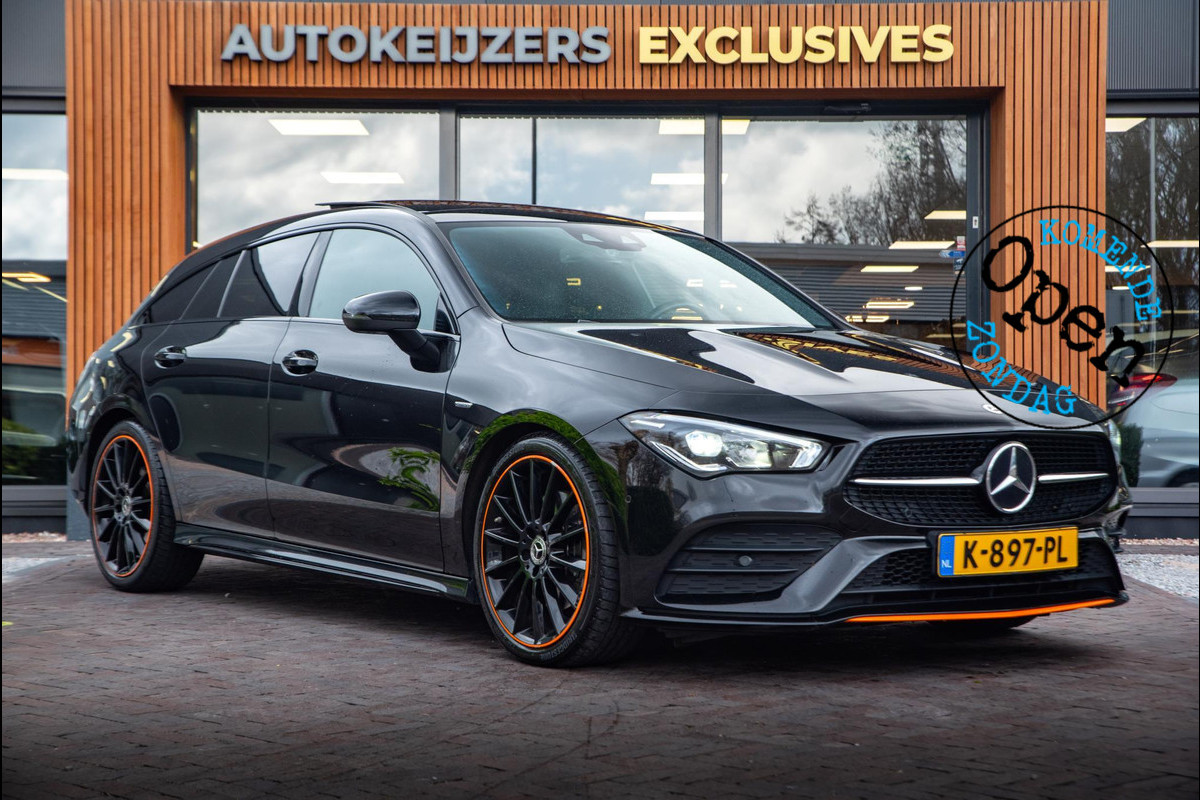 Mercedes-Benz CLA-Klasse Shooting Brake 200 d AMG Edition 1 Orange Panoramadak Mercedes-Benz CLA-Klasse Shooting Brake 200 d AMG Edition 1 Orange Panoramadak
