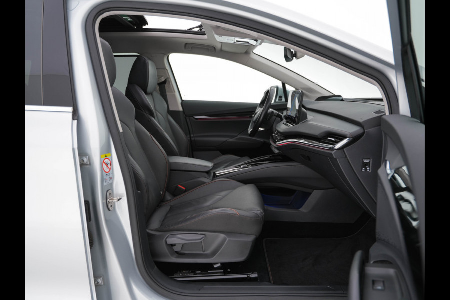 Škoda ENYAQ iV 80 [ 3-Fase ] (INCL-BTW) *PANO | FULL-LEATHER | ADAPT.CRUISE | HEAD-UP | MEMORY-PACK | FULL-LED | DIGI-COCKPIT | BLIND-SPOT | NAVI-FULLMAP | KEYLESS | CAMERA | SPORT-SEATS | KEYLESS | AMBIENT-LIGHT
