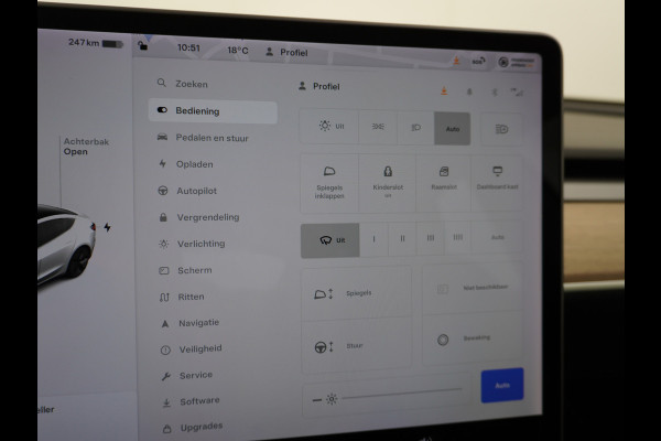 Tesla Model 3 RWD SR+ 60kWh 325PK FSD 3-Computer 18" AutoPilot Leder PanoDak Adaptive-Cruise Lmv Camera's Elektr.-Stuur+Stoelen+Spiegels+Geheu Navi LED Comfortstoelen ACC DAB Voorverwarmen interieur via App Keyless via Telefoonsleutel One-Pedal-Drive Origineel Nederlandse auto tot 11kw laden thuis! Garantie Accu tot 10-12-2027 max 160.000km 1.584kg licht!