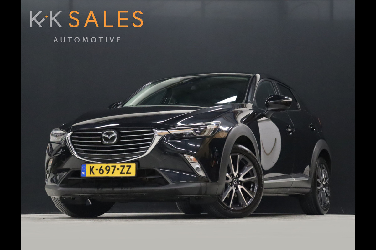 Mazda CX-3 2.0 SkyActiv-G 120 GT-M [CAMERA, BOSE AUDIO, HEAD-UP, STOELVERWARMING, VOL LEDER, NAVIGATIE, ADAPTIVE CRUISE, CLIMATE, NIEUWSTAAT]