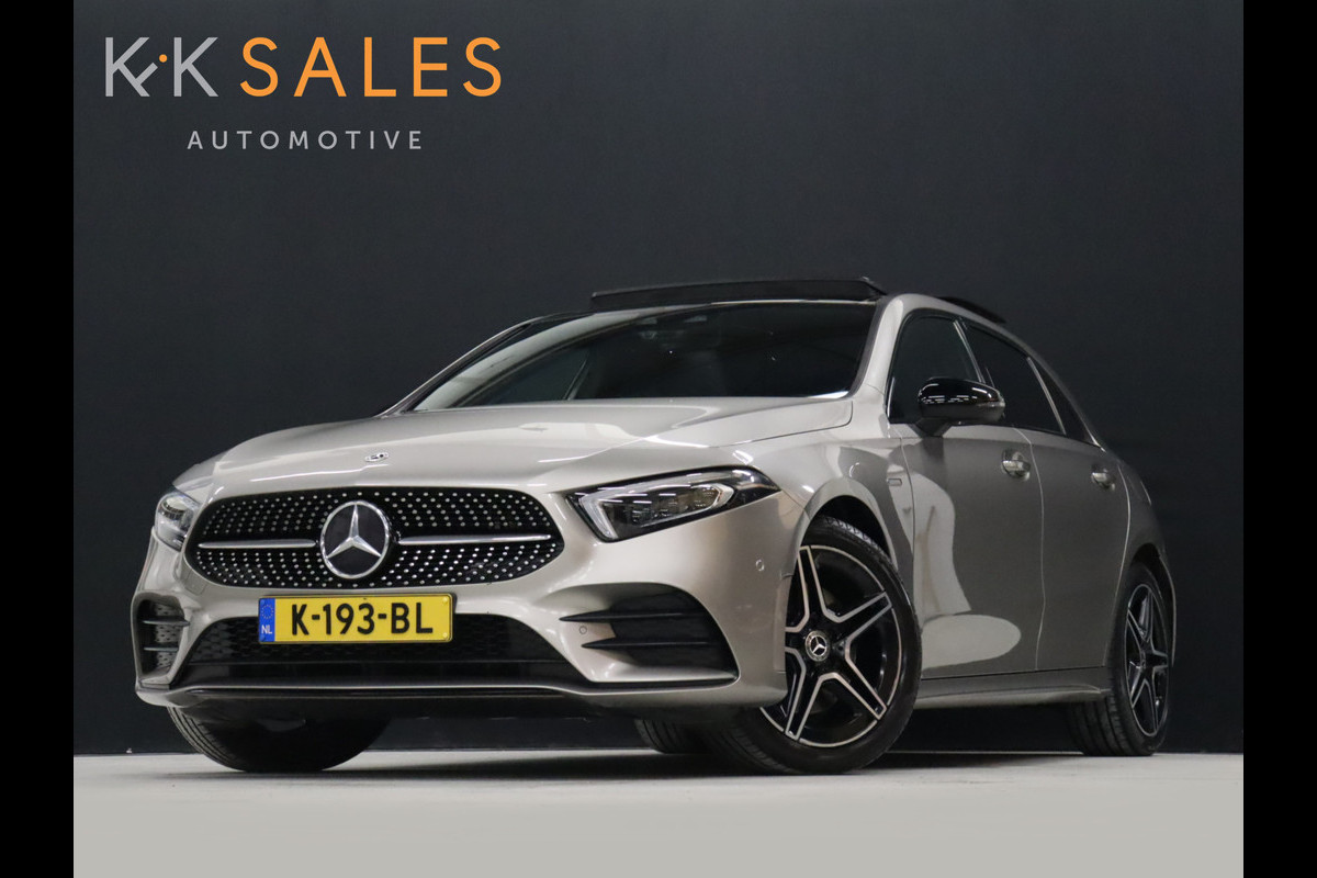 Mercedes-Benz A-Klasse 250 e Business Solution AMG Limited [SFEERVERLICHTING, APPLE CARPLAY, SCHUIFKANTELDAK, FLIPPERS, CRUISE CONTROL, LED VERLICHTING, MEMORY SEATS, CAMERA, NAVIGATIE, NIEUWSTAAT]