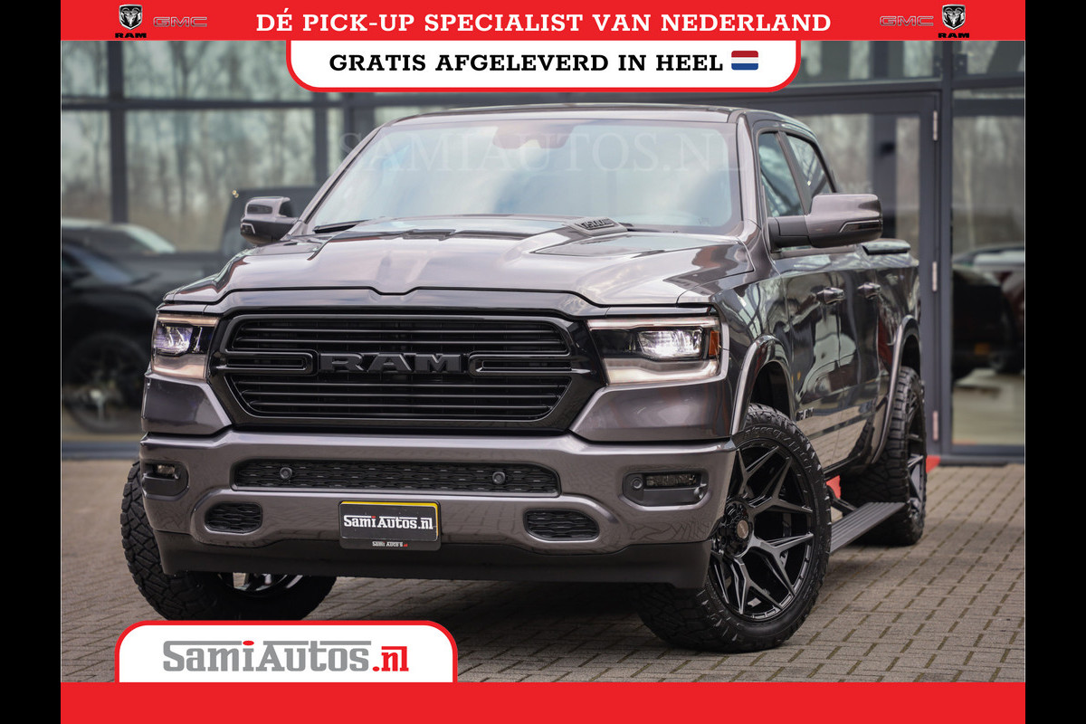 Dodge Ram 1500 V8 402PK 4X4 | PANORAMA DAK | STOEL VERWARMING V+A | APPLE CARPLAY | HEAD-UP | BINNENSPIEGEL CAMERA | DIGI CLUSTER | ELEC STOELEN | HARMAN KARDON | DUBBELE CABINE | Voorraad nr 2357 - 5182 | SPORT | LIMITED | LARAMIE | LONGHORN | BIGHORN |