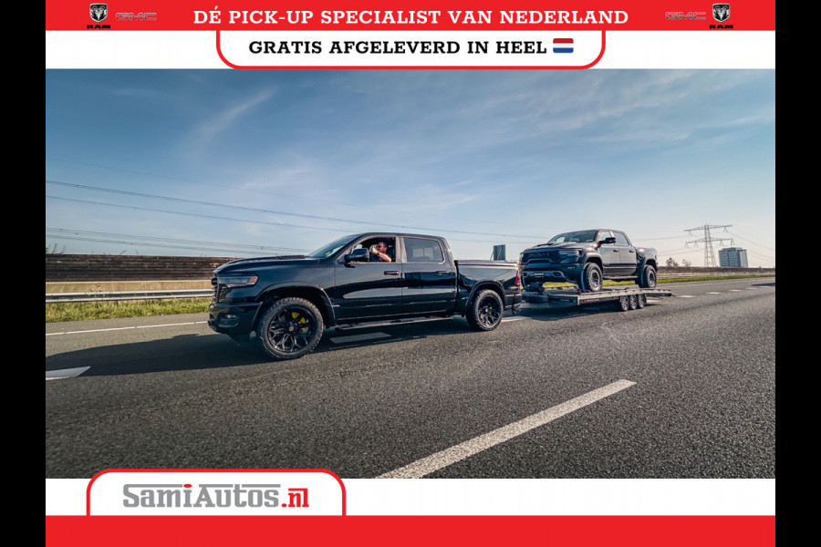 Dodge Ram 1500 LIMITED NIGHT HIGH OUTPUT H.O 540PK 706 Nm 2025 | XB9 | MASSAGE | BOM VOL | CREW CAB | DUBBELE CABINE | GRIJSKENTEKEN | DE MEEST LUXUEUZE en BEGEERDE Pick-up VOORRAAD NR 2356 - 0990