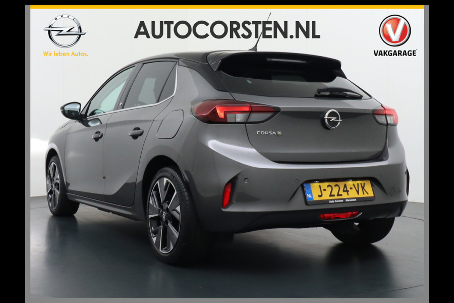 Opel CORSA-E Elegance 50kWh Two-Tone Apple Carplay Android Auto Navi Ecc Adap.Cruise Control 360° Camera Keyless Stoel-Stuurverwarming DAB Led Lmv 17" Verkeersbord detectie Rijstrooksensor Winter-Pakket Parkeer-Pakket Premium-Pakket 100% Dealeronderhouden Origineel Nederlandse Auto Nieuwprijs  €36.045,-