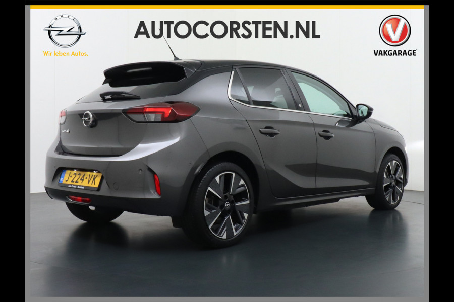 Opel CORSA-E Elegance 50kWh Two-Tone Apple Carplay Android Auto Navi Ecc Adap.Cruise Control 360° Camera Keyless Stoel-Stuurverwarming DAB Led Lmv 17" Verkeersbord detectie Rijstrooksensor Winter-Pakket Parkeer-Pakket Premium-Pakket 100% Dealeronderhouden Origineel Nederlandse Auto Nieuwprijs  €36.045,-