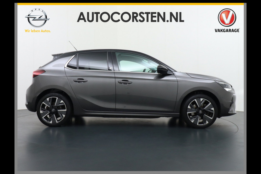 Opel CORSA-E Elegance 50kWh Two-Tone Apple Carplay Android Auto Navi Ecc Adap.Cruise Control 360° Camera Keyless Stoel-Stuurverwarming DAB Led Lmv 17" Verkeersbord detectie Rijstrooksensor Winter-Pakket Parkeer-Pakket Premium-Pakket 100% Dealeronderhouden Origineel Nederlandse Auto Nieuwprijs  €36.045,-