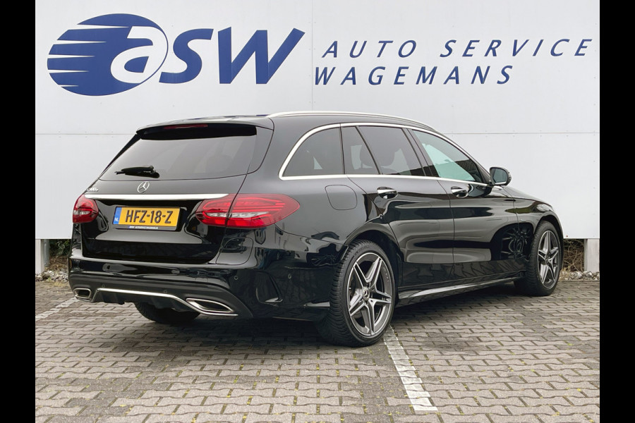 Mercedes-Benz C-Klasse Estate 300 e Business Solution AMG | Trekhaak | Leder | ACC | HUD | MultiBeam LED | Keyless | 18 inch