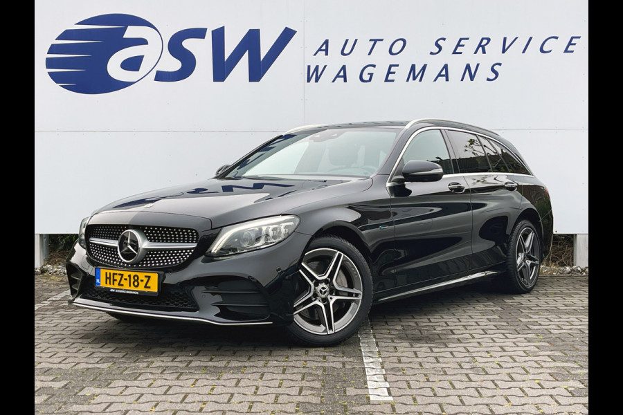 Mercedes-Benz C-Klasse Estate 300 e Business Solution AMG | Trekhaak | Leder | ACC | HUD | MultiBeam LED | Keyless | 18 inch