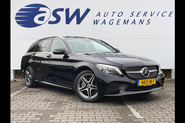 Mercedes-Benz C-Klasse Estate 300 e Business Solution AMG | Trekhaak | Leder | ACC | HUD | MultiBeam LED | Keyless | 18 inch