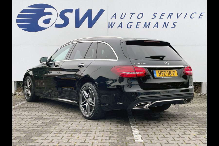 Mercedes-Benz C-Klasse Estate 300 e Business Solution AMG | Trekhaak | Leder | ACC | HUD | MultiBeam LED | Keyless | 18 inch