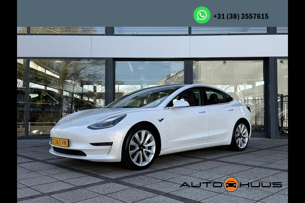 Tesla Model 3 Long Range AWD Dual | Autopilot | Panorama | Bruin Leer | Tesla Model 3 Long Range AWD Dual | Autopilot | Panorama | Bruin Leer |