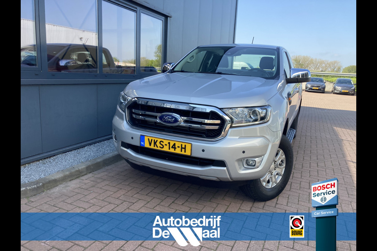 Ford Ranger 2.0 TDCi Euro6 170pk 4WD Automaat XLT Super Cab CARPLAY/CRUISE/PDC/TREKHAAK/VERW.VOORRUIT Ford Ranger 2.0 TDCi Euro6 170pk 4WD Automaat XLT Super Cab CARPLAY/CRUISE/PDC/TREKHAAK/VERW.VOORRUIT