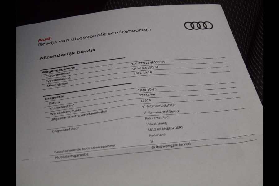 Audi Q4 e-tron 40 Launch edition S Competition 77 kWh | Camera | Apple Carplay | Cruise Control | Trekhaak |