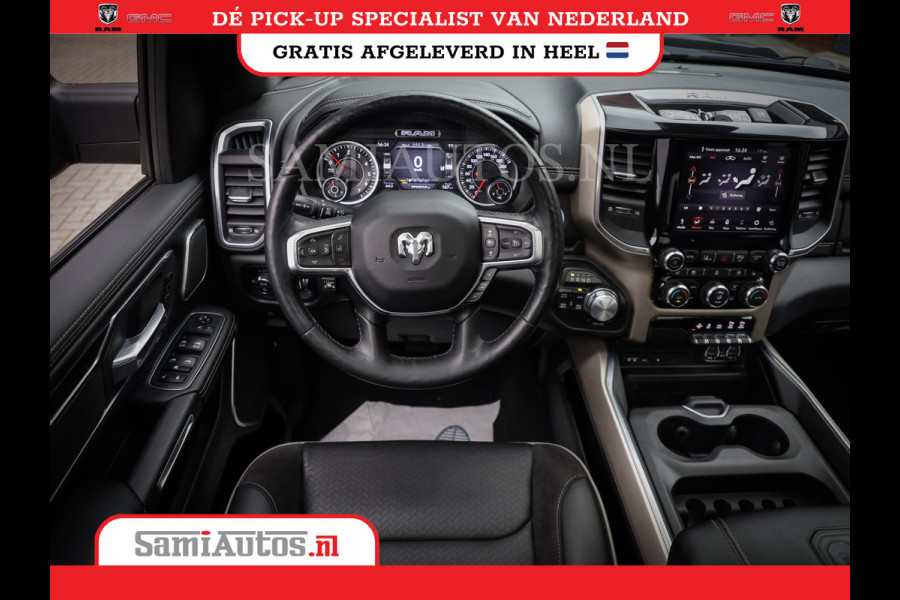 Dodge Ram 1500 SPORT | BOM VOL | 402PK HEMI 5,7 V8 | LUCHTVERING | BED SLIDE | PANO | ADAPTIVE CRUISE | 360 CAMERA | EN VEEL MEER | DUBBELE CABINE | 5 PERSOONS | LAGE KM STAND | GRANITE |