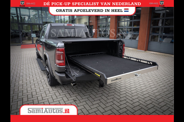 Dodge Ram 1500 SPORT | BOM VOL | 402PK HEMI 5,7 V8 | LUCHTVERING | BED SLIDE | PANO | ADAPTIVE CRUISE | 360 CAMERA | EN VEEL MEER | DUBBELE CABINE | 5 PERSOONS | LAGE KM STAND | GRANITE |