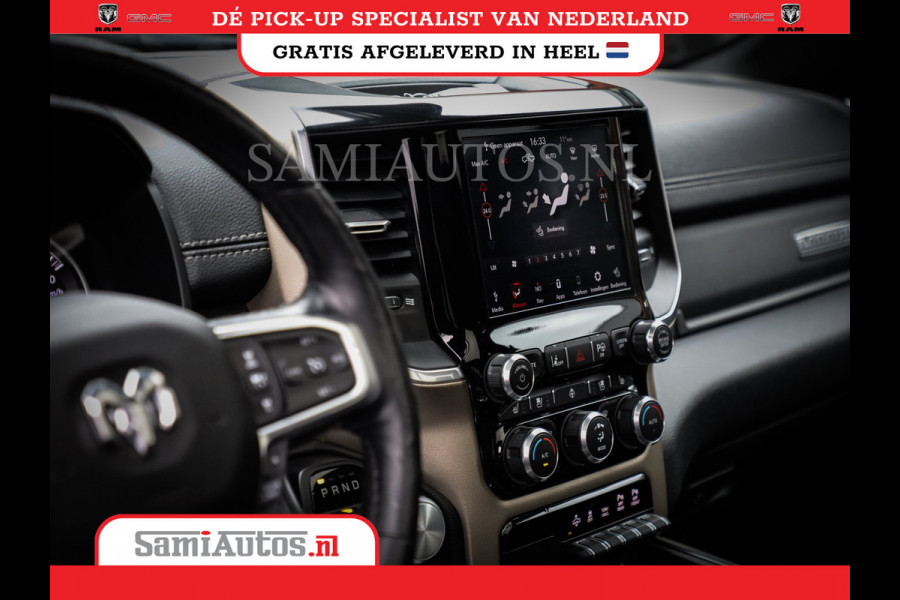 Dodge Ram 1500 SPORT | BOM VOL | 402PK HEMI 5,7 V8 | LUCHTVERING | BED SLIDE | PANO | ADAPTIVE CRUISE | 360 CAMERA | EN VEEL MEER | DUBBELE CABINE | 5 PERSOONS | LAGE KM STAND | GRANITE |