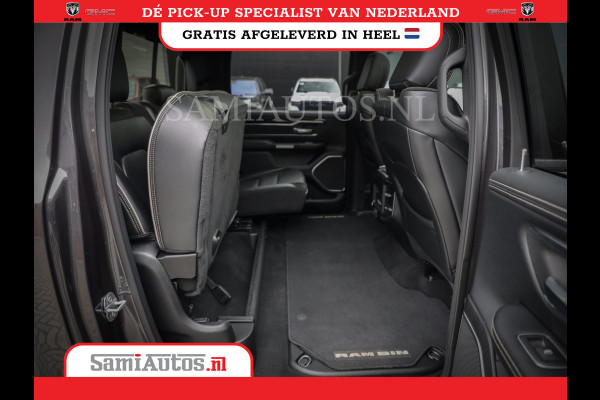 Dodge Ram 1500 SPORT | BOM VOL | 402PK HEMI 5,7 V8 | LUCHTVERING | BED SLIDE | PANO | ADAPTIVE CRUISE | 360 CAMERA | EN VEEL MEER | DUBBELE CABINE | 5 PERSOONS | LAGE KM STAND | GRANITE |