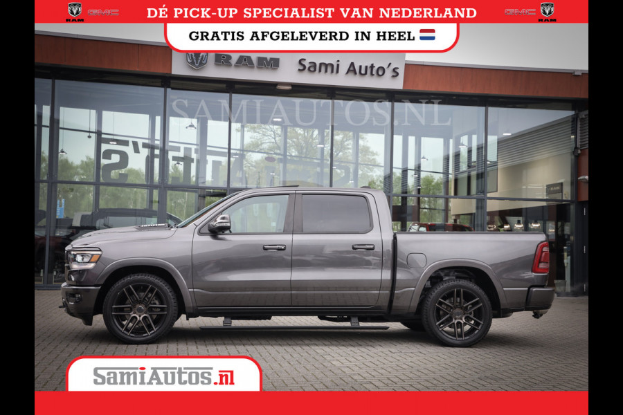Dodge Ram 1500 SPORT | BOM VOL | 402PK HEMI 5,7 V8 | LUCHTVERING | BED SLIDE | PANO | ADAPTIVE CRUISE | 360 CAMERA | EN VEEL MEER | DUBBELE CABINE | 5 PERSOONS | LAGE KM STAND | GRANITE |