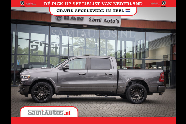 Dodge Ram 1500 SPORT | BOM VOL | 402PK HEMI 5,7 V8 | LUCHTVERING | BED SLIDE | PANO | ADAPTIVE CRUISE | 360 CAMERA | EN VEEL MEER | DUBBELE CABINE | 5 PERSOONS | LAGE KM STAND | GRANITE |