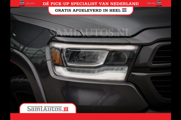 Dodge Ram 1500 SPORT | BOM VOL | 402PK HEMI 5,7 V8 | LUCHTVERING | BED SLIDE | PANO | ADAPTIVE CRUISE | 360 CAMERA | EN VEEL MEER | DUBBELE CABINE | 5 PERSOONS | LAGE KM STAND | GRANITE |