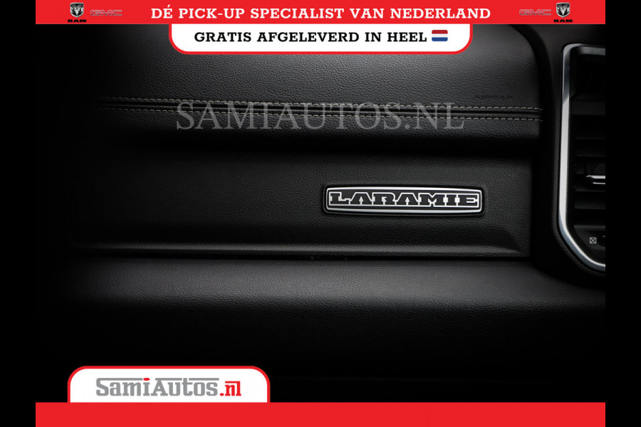 Dodge Ram 1500 SPORT | BOM VOL | 402PK HEMI 5,7 V8 | LUCHTVERING | BED SLIDE | PANO | ADAPTIVE CRUISE | 360 CAMERA | EN VEEL MEER | DUBBELE CABINE | 5 PERSOONS | LAGE KM STAND | GRANITE |