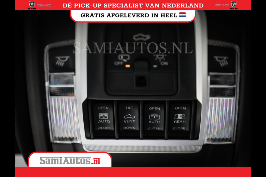 Dodge Ram 1500 SPORT | BOM VOL | 402PK HEMI 5,7 V8 | LUCHTVERING | BED SLIDE | PANO | ADAPTIVE CRUISE | 360 CAMERA | EN VEEL MEER | DUBBELE CABINE | 5 PERSOONS | LAGE KM STAND | GRANITE |