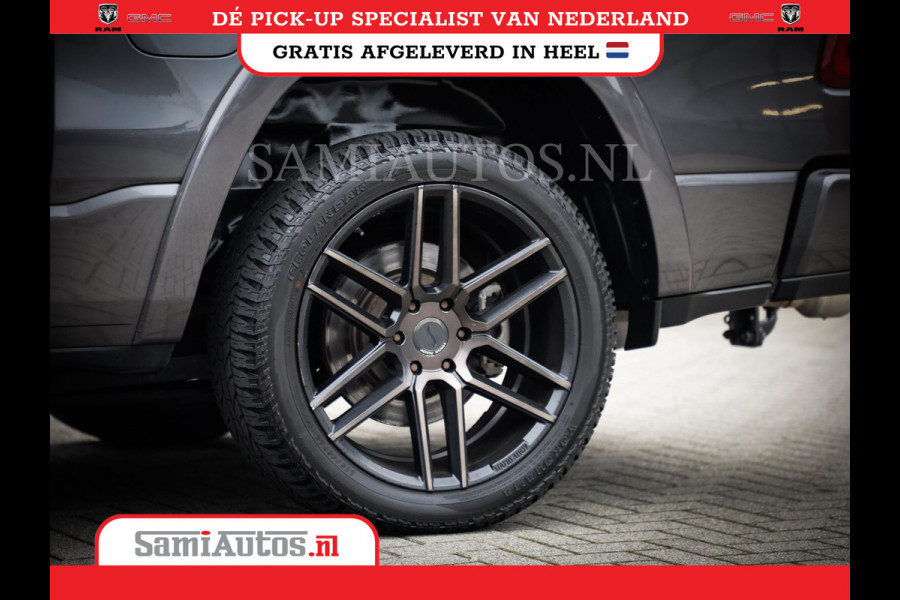 Dodge Ram 1500 SPORT | BOM VOL | 402PK HEMI 5,7 V8 | LUCHTVERING | BED SLIDE | PANO | ADAPTIVE CRUISE | 360 CAMERA | EN VEEL MEER | DUBBELE CABINE | 5 PERSOONS | LAGE KM STAND | GRANITE |