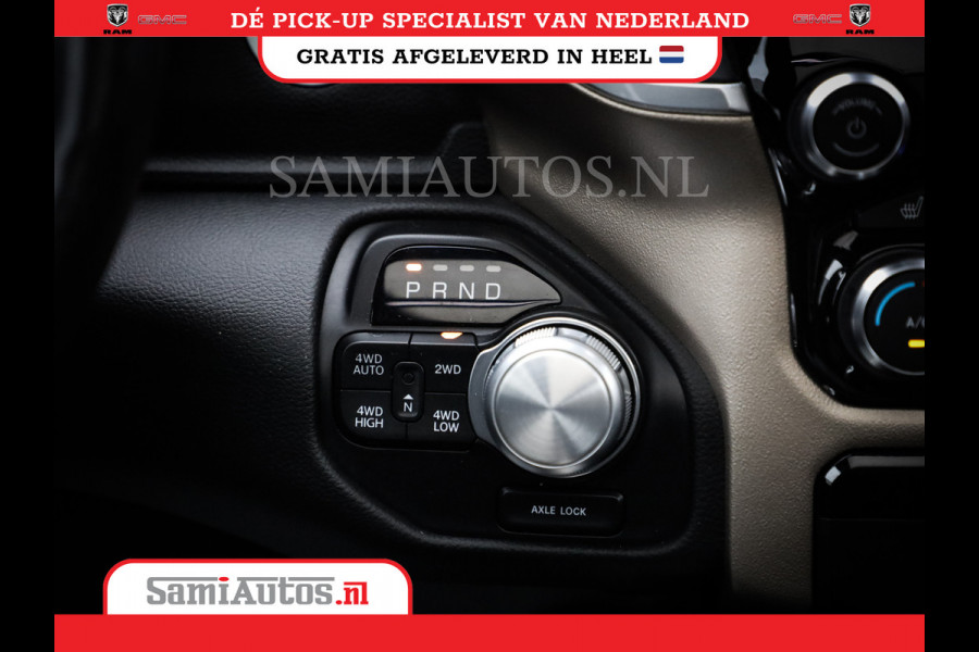 Dodge Ram 1500 SPORT | BOM VOL | 402PK HEMI 5,7 V8 | LUCHTVERING | BED SLIDE | PANO | ADAPTIVE CRUISE | 360 CAMERA | EN VEEL MEER | DUBBELE CABINE | 5 PERSOONS | LAGE KM STAND | GRANITE |