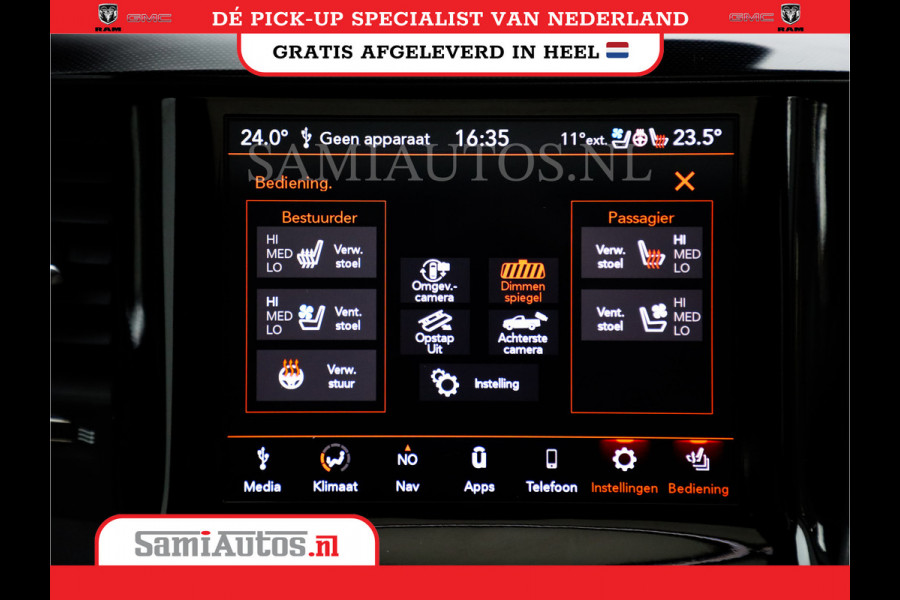 Dodge Ram 1500 SPORT | BOM VOL | 402PK HEMI 5,7 V8 | LUCHTVERING | BED SLIDE | PANO | ADAPTIVE CRUISE | 360 CAMERA | EN VEEL MEER | DUBBELE CABINE | 5 PERSOONS | LAGE KM STAND | GRANITE |