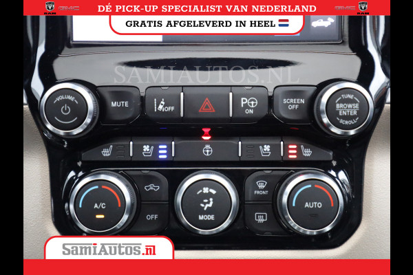 Dodge Ram 1500 SPORT | BOM VOL | 402PK HEMI 5,7 V8 | LUCHTVERING | BED SLIDE | PANO | ADAPTIVE CRUISE | 360 CAMERA | EN VEEL MEER | DUBBELE CABINE | 5 PERSOONS | LAGE KM STAND | GRANITE |
