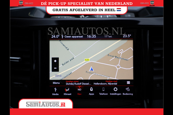 Dodge Ram 1500 SPORT | BOM VOL | 402PK HEMI 5,7 V8 | LUCHTVERING | BED SLIDE | PANO | ADAPTIVE CRUISE | 360 CAMERA | EN VEEL MEER | DUBBELE CABINE | 5 PERSOONS | LAGE KM STAND | GRANITE |