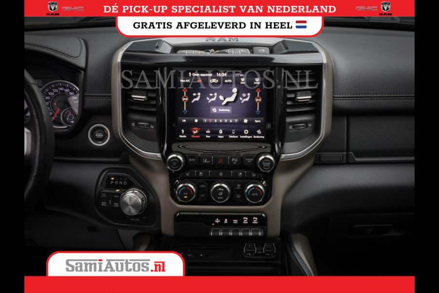 Dodge Ram 1500 SPORT | BOM VOL | 402PK HEMI 5,7 V8 | LUCHTVERING | BED SLIDE | PANO | ADAPTIVE CRUISE | 360 CAMERA | EN VEEL MEER | DUBBELE CABINE | 5 PERSOONS | LAGE KM STAND | GRANITE |
