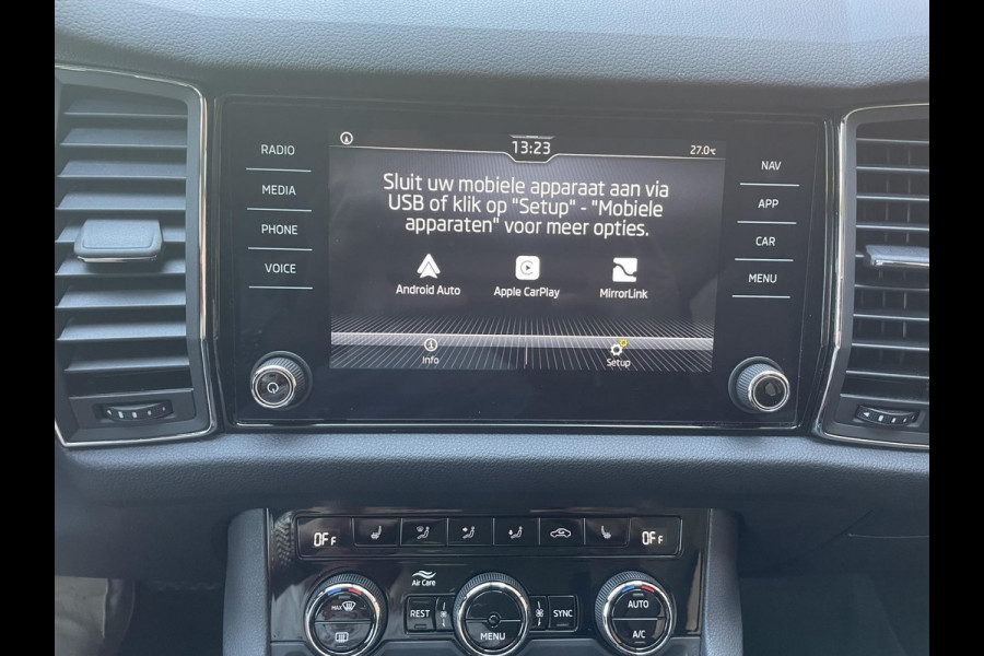 Škoda Kodiaq 1.5 TSI 150pk DSG Style 7p. | Navigatie | Apple Carplay/Android Auto | Adaptive Cruise Control | Parkeersensor achter | Stoel- en stuurverwarming | Ledverlichting | Getinte ramen | Climate Control