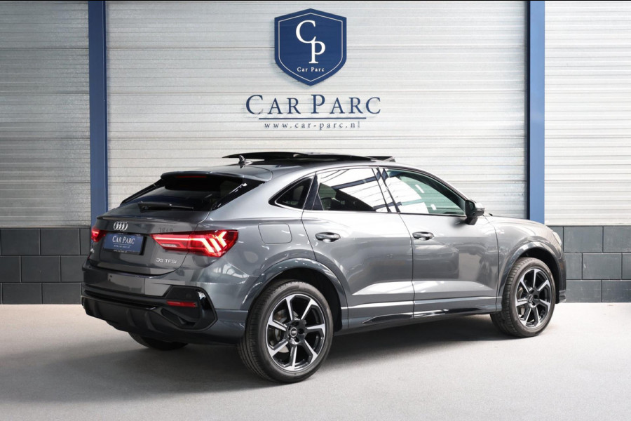 Audi Q3 Sportback 35 TFSI S Edition 3x S-line LED/VIRTUAL/SFEER/PANO/ALCANTARA+S.VERWARMING/19"LMV/CAM/LINE/ACC/12 MND GARANTIE!