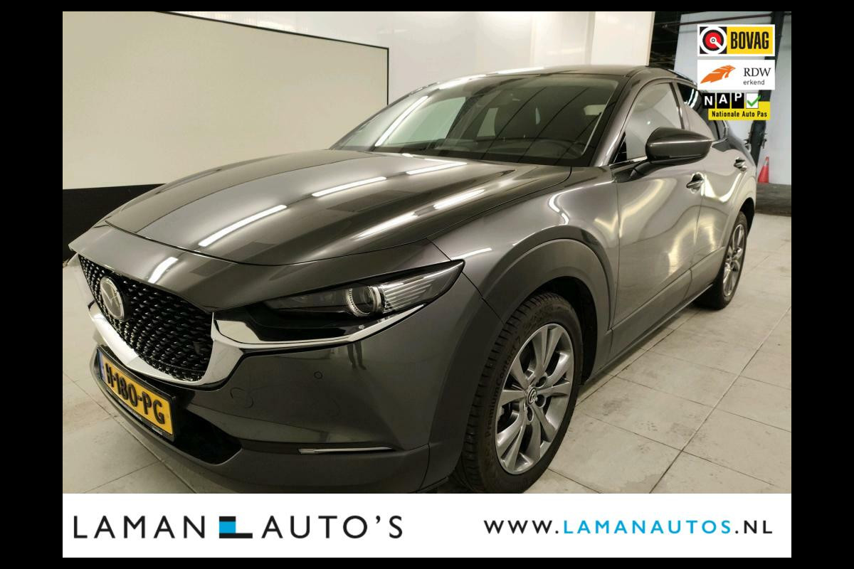 Mazda CX-30 2.0 e-SkyActiv-X M Hybrid 180pk Luxury Automaat | Bose Leder CarPlay 18" LMV ACC ECC BSM HUD Camera Metallic | Hybrid Voorschote Mazda CX-30 2.0 e-SkyActiv-X M Hybrid 180pk Luxury Automaat | Bose Leder CarPlay 18" LMV ACC ECC BSM HUD Camera Metallic | Hybrid Voorschote