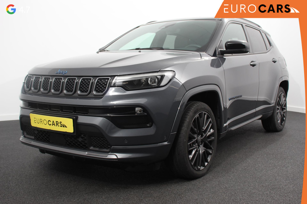 Jeep Compass 4x e Automaat 240pk Plug-in Hybrid Electric S Leder Navigatie Adaptive Cruise Control Lane /Side Assist Alpine Soundsystem Camera elektrische Achterklep
