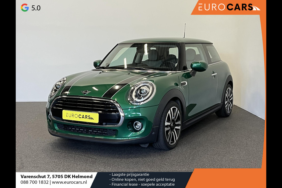 MINI Cooper 1.5 Aut. 136 pk Chili Serious Business Airco|ECC Adaptive Cruise Harman Kardon Full LED 17" Rail Spoke PDC VA MINI Cooper 1.5 Aut. 136 pk Chili Serious Business Airco|ECC Adaptive Cruise Harman Kardon Full LED 17" Rail Spoke PDC VA