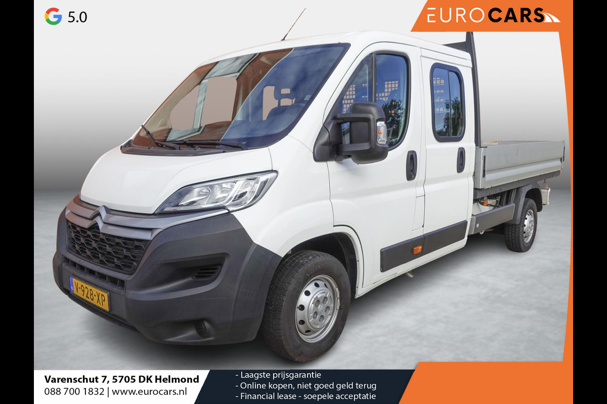 Citroën Jumper 131pk Open laadbak Dubbele Cabine 7 persoons 2.5t Trekhaak Airco Euro6 * Citroën Jumper 131pk Open laadbak Dubbele Cabine 7 persoons 2.5t Trekhaak Airco Euro6 *