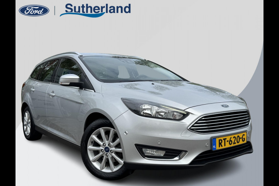Ford FOCUS Wagon 1.0 Ecoboost Titanium 125pk Navigatie | Stoelverwarming | Achteruitrijcamera | Apple Carplay | Android auto | Voorruit verwarming |