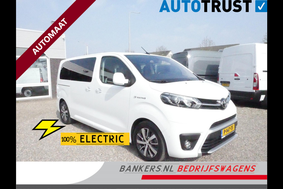 Toyota PROACE Electric Shuttle 50kWh Battery, 8 Persoons Vol Opties Airco, 2 x Schuifdeur, Prijs excl. BTW € 28.850,= Toyota PROACE Electric Shuttle 50kWh Battery, 8 Persoons Vol Opties Airco, 2 x Schuifdeur, Prijs excl. BTW € 28.850,=