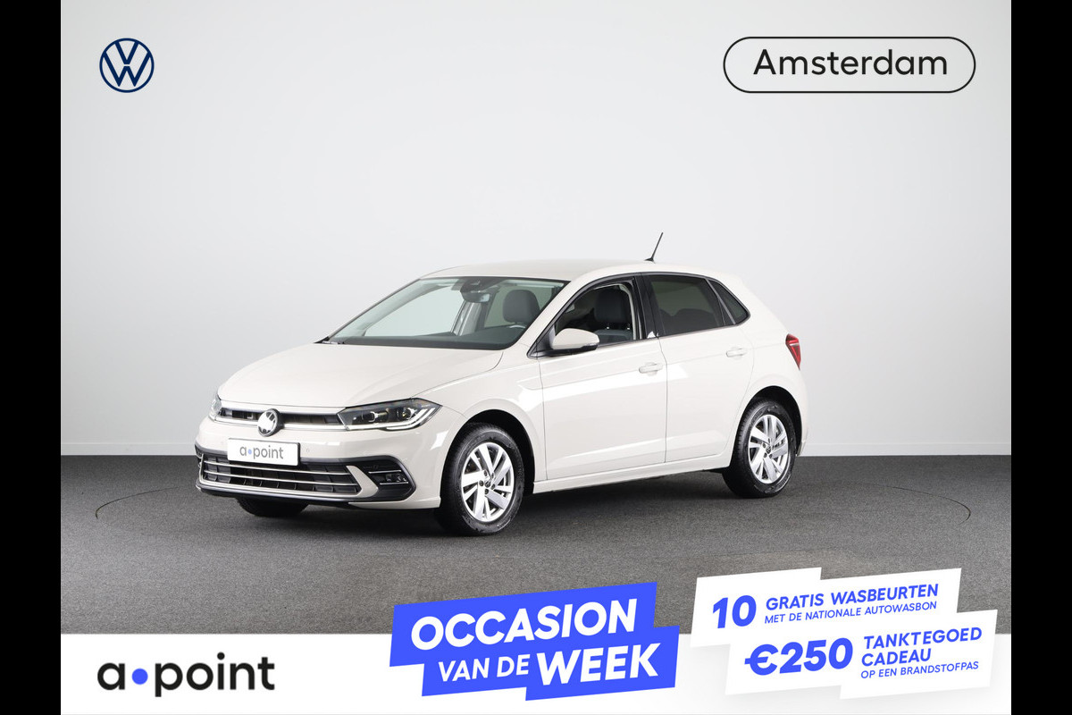 Volkswagen Polo 1.0 TSI Style 95 pk Automaat (DSG) | Navigatie via App | Parkeersensoren | Achteruitrijcamera | Adaptieve cruise control | Stoelverwarming | Volkswagen Polo 1.0 TSI Style 95 pk Automaat (DSG) | Navigatie via App | Parkeersensoren | Achteruitrijcamera | Adaptieve cruise control | Stoelverwarming |