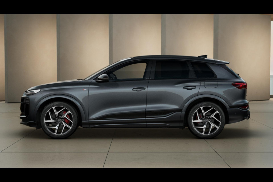 Audi Q6 e-tron S edition performance 100 kWh trekhaak, adaptive cruise control, panoramadak, adaptive air suspension, privacy glass